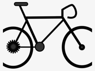 Rad Cliparts - Fahrrad Clipart Schwarz Weiß