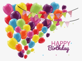 Graphic Free Download Birthday Customs And Celebrations - Happy Birthday Template Balloons