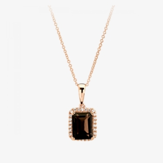 18k Rose Gold Necklace Set With Diamonds And Smoky - Locket - 700x700 ...