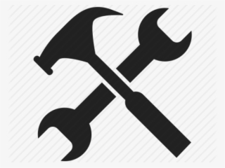 Spanner Clipart Work Tool - Hammer And Spanner Icon
