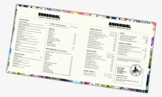 Dabbawal Indian Restaurant Newcastle Drinks Menu2 - Computer Monitor