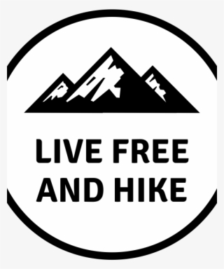 Live Free And Hike Sticker 2 Inch - Circle