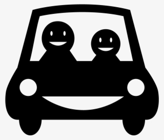 Free Png And Svg Download - Car With People Icon