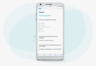Example Of A Survey Alert - Smartphone