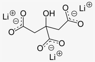 Lithium Citrate 2d Skeletal - Lithium Citrate