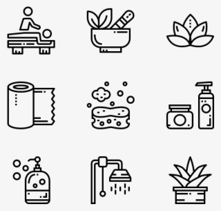 Massage And Spa - Farm Icons