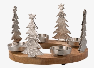 Advent Wreath "fir Trees" - Adventskranz Mangoholz