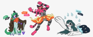 Secondary Type-swapped Alolan Starters - Pokemon Starters Type Swap