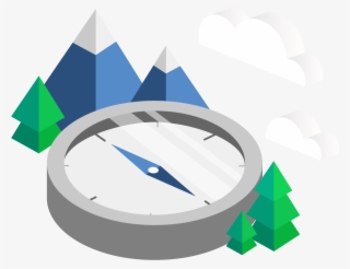 Registered Agent Compass Graphic