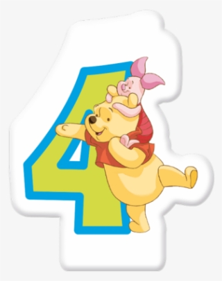 1 Birthday Numeral Candles No - Winnie Pooh 4