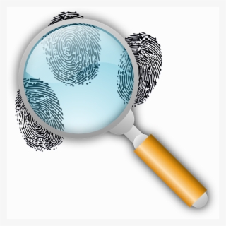 Fundamentals Of Fingerprint Scanning - Magnifying Glass With Fingerprints