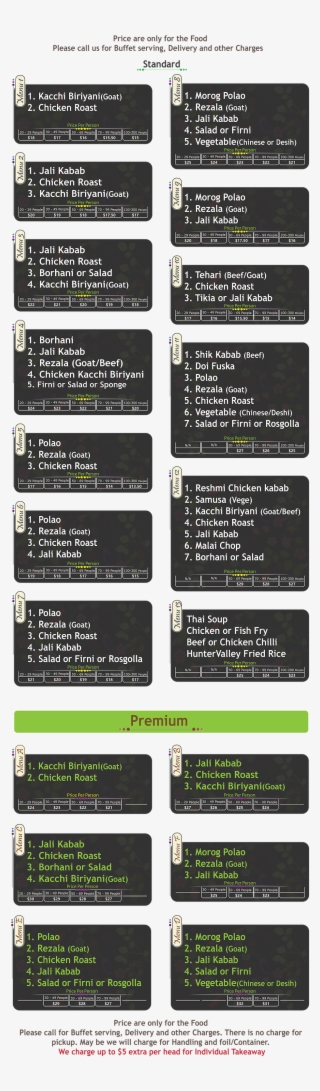 Menu For 2019 - Software