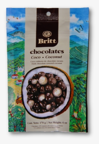 Dark Chocolate Covered Coconut - Café Britt