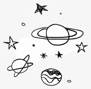 Black Sticker - Transparent Black Stars