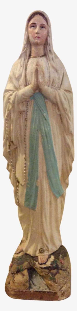 French Blessed Virgin Mary Our Lady Of Lourdes Plaster - Mother Mary Transparent Background