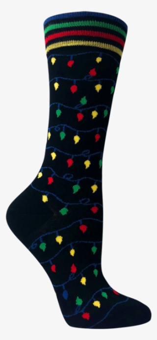 Holidays Lights Christmas Socks For Women Organic Cotton - Sock