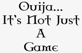 Ouija It's Not Just A Game - Poster