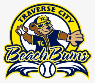 The Traverse City Beach Bums - Beach Bums Baseball Logo