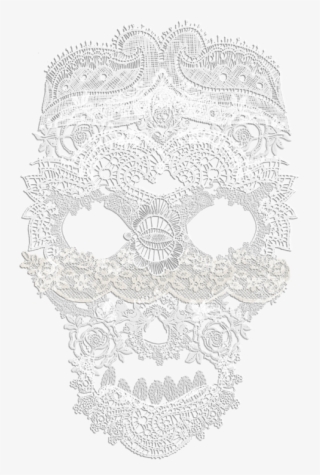 Lace Skull On Tumblr Png Lace Skull Tumblr - Motif