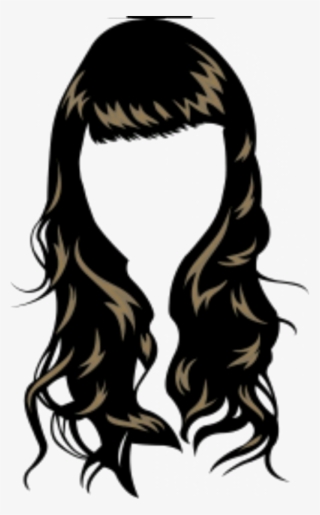 Waves Haircut Png - Vector Long Hair Png