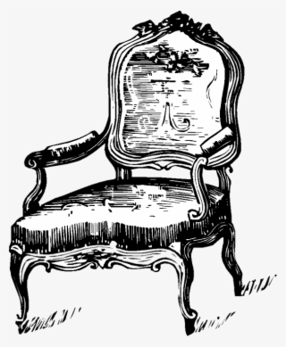 Antyk W Wersji Nowoczesnej - Old Chair Illustration Png
