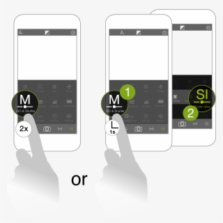 An Alternative Way To Start The Si Mode Is Long-pressing - Iphone