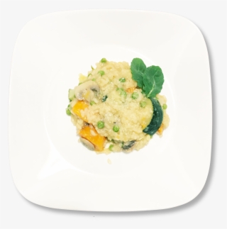 Gourmet Sweet Potato And Mushroom Risotto - Scrambled Eggs