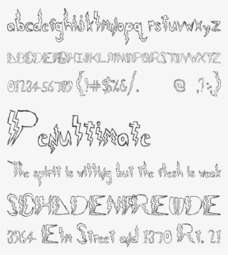 Lightning Strike - Handwriting
