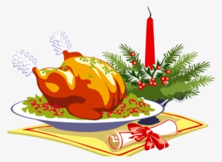 Thanksgiving Dinner Clipart - Christmas Dinner Clipart