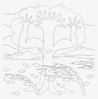 Word Coloring Pages The Wind Blowing In Tree - Line Art