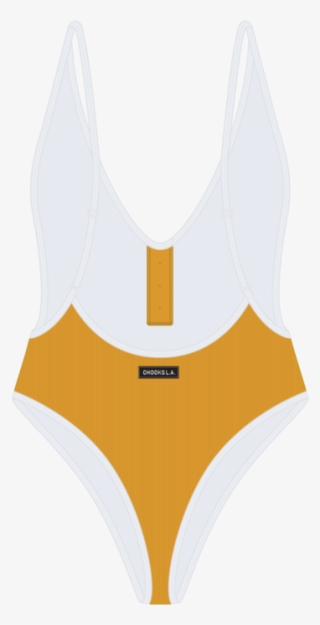 Mango Adjustable Ribbed Retro One-piece - Emblem