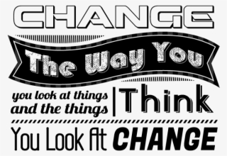 Quote Change Your Thought - Illustration