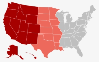 Usa Map Png - Western United States