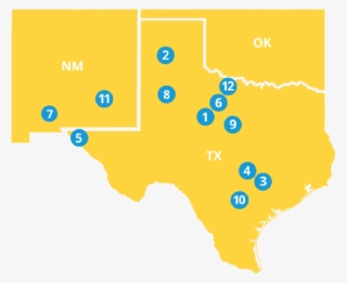 Map Of Locations - Map Of Texas