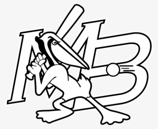 Myrtle Beach Pelicans Logo Black And White - Myrtle Beach Pelicans