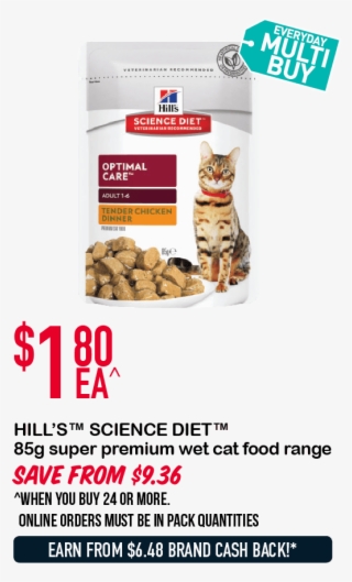 Hill's™ Science Diet™ 85g Super Premium Wet Cat Food - Cat Grabs Treat