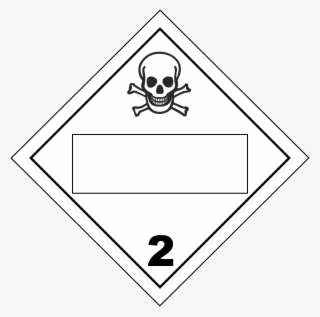 Blank Toxic Gas Class 2 Placard - Imdg Code Class 2