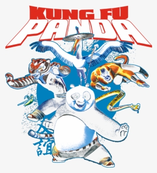 Kung Fu Panda Kung Fu Group Juniors Premium T-shirt - Poster
