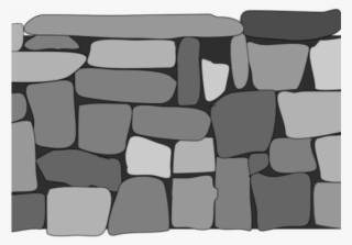 Stone Wall Clipart Broken Rock - Stone Wall Clipart Png