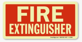 Fire Extinguisher Sign - Emergency Escape Ladder Logo