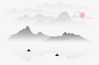Simple Fresh Artistic Conception Landscape Png And