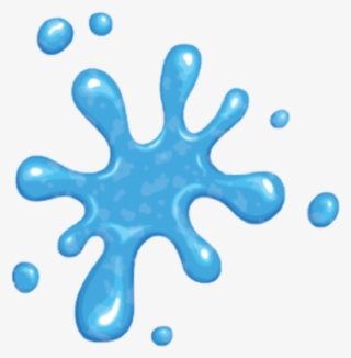 Water Drop Blue Slime Slimeart Snow Cool Art Color - Slime Icon