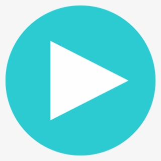 Aqua Play Button - Телеграм Лого Пнг