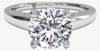 Quick View - Engagement Ring With Baguette Band