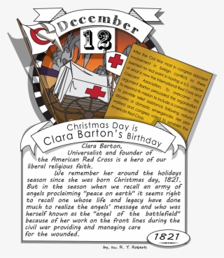 Clara Barton, Universalist And Founder Of The American - Cartoon