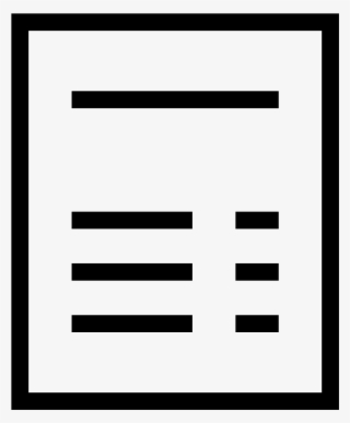 The Bill Icon Is Primarily Comprised Of A Rectangle - Icon