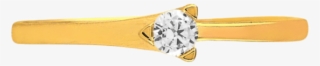 Solitaires Ring In Gold & Real Diamond - Engagement Ring