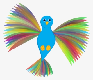 Flying Prismatic Dove - Pomba Batizado Azul Png