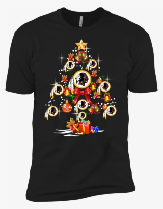 Washington Redskins Christmas Tree Premium T-shirt - Shoot Film Stay Broke