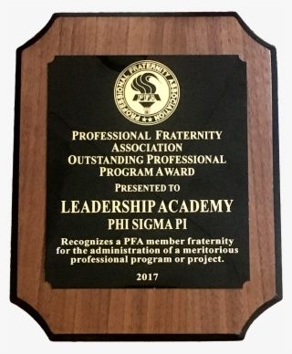 The Leadership Academy Program Won The 2017 Professional - Memorial
